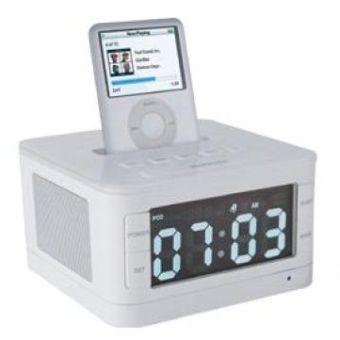 Док-станция для iPod с будильником, радио и часами