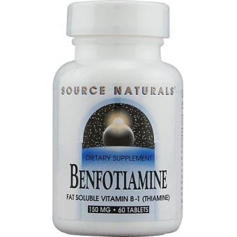 Benfotiamine Source Naturals - 60 капсул бенфотиамина от фирмы Source Naturals