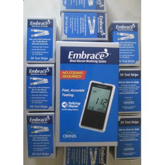300 тест полосок для измерения глюкозы в крови + говорящий глюкометр Embrace
